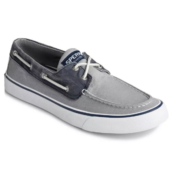 Sperry Boat Shoes Men's Bahama ll Navy Gray Canvas SZ 9 - Picture 1 of 10